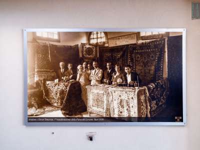 ...e lo stand dell�impresa nella Fiera del Levante del 1930
